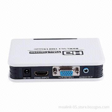 HDMI to VGA + Audio Converter, Supports 1,080p